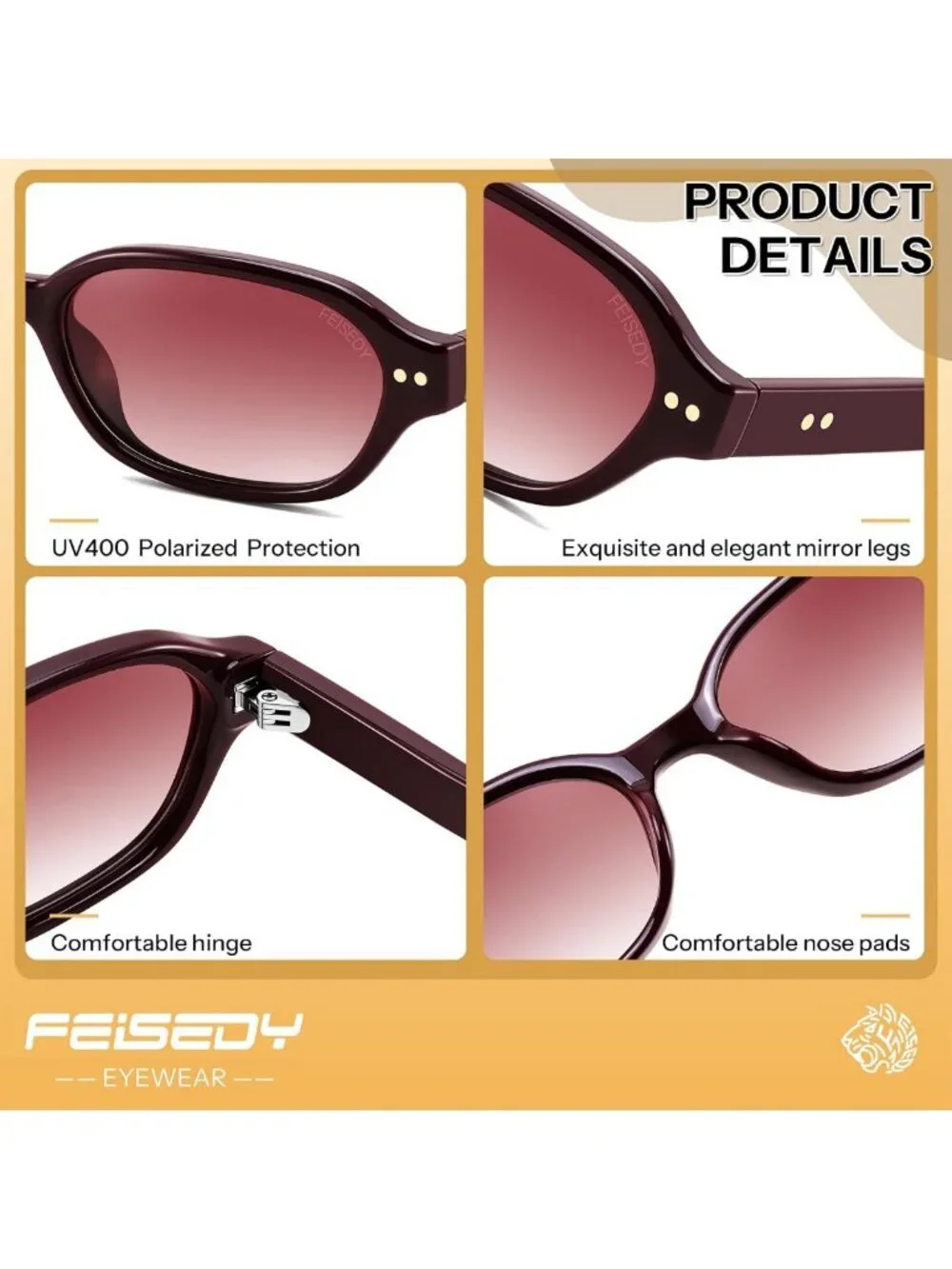 Retro Polarized Rectangle Sunglasses for Women & Men | Y2K 90s Fashion, UV400